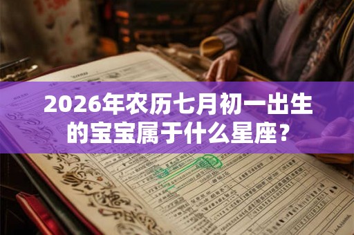 2026年农历七月初一出生的宝宝属于什么星座? 2026年农历七月初一出生的宝宝属于什么星座?
