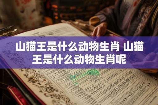 山猫王是什么动物生肖 山猫王是什么动物生肖呢