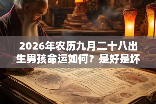 2026年农历九月二十八出生男孩命运如何？是好是坏？
