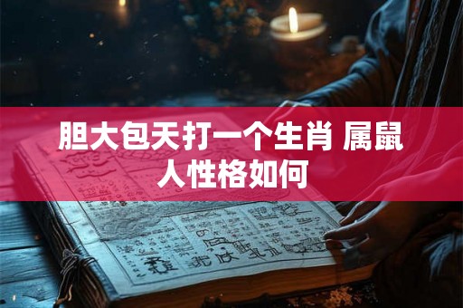 胆大包天打一个生肖 属鼠人性格如何