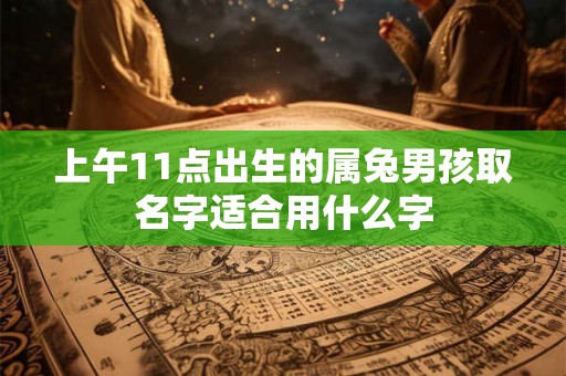 上午11点出生的属兔男孩取名字适合用什么字