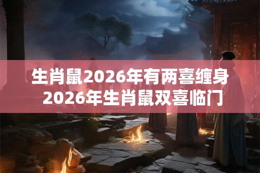 生肖鼠2026年有两喜缠身 2026年生肖鼠双喜临门