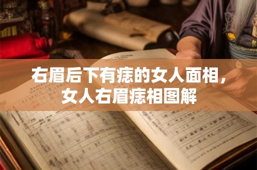 右眉后下有痣的女人面相，女人右眉痣相图解