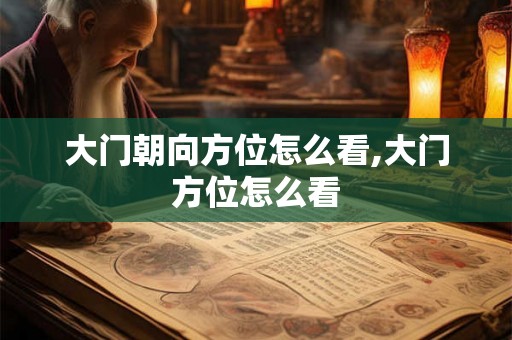 大门朝向方位怎么看,大门方位怎么看