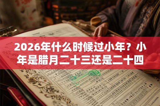 2026年什么时候过小年？小年是腊月二十三还是二十四？小年有什么习俗？