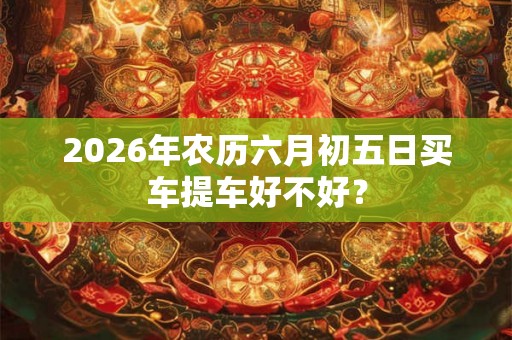 2026年农历六月初五日买车提车好不好? 2026年农历六月初五日买车提车好不好?