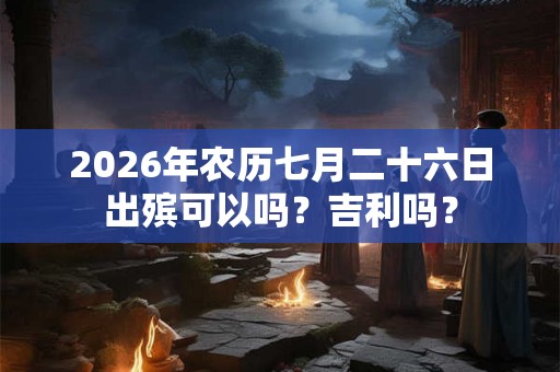 2026年农历七月二十六日出殡可以吗？吉利吗？