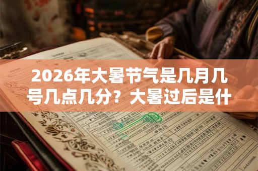 2026年大暑节气是几月几号几点几分？大暑过后是什么节气？