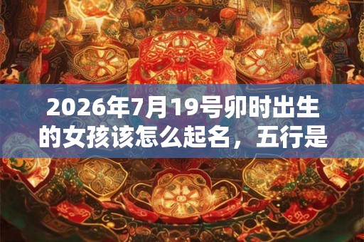 2026年7月19号卯时出生的女孩该怎么起名，五行是什么？