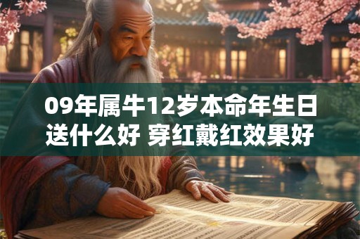 09年属牛12岁本命年生日送什么好 穿红戴红效果好