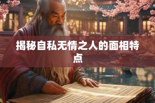 揭秘自私无情之人的面相特点