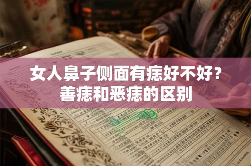 女人鼻子侧面有痣好不好？善痣和恶痣的区别