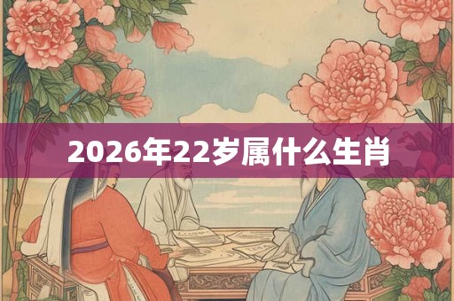 2026年22岁属什么生肖