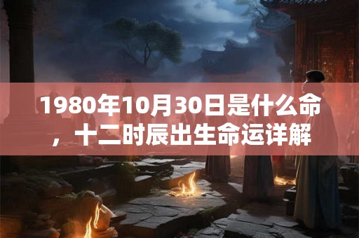 1980年10月30日是什么命,十二时辰出生命运详解 1980年10月30日是什么命,十二时辰出生命运详解