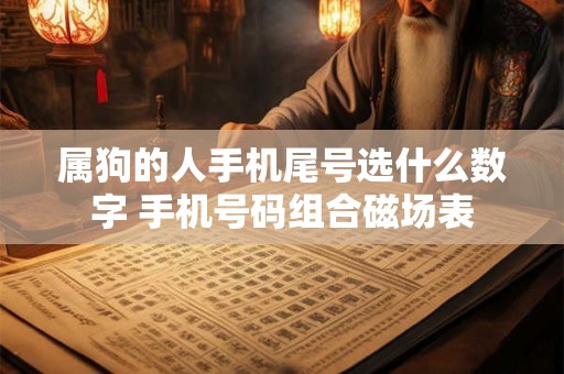 属狗的人手机尾号选什么数字 手机号码组合磁场表