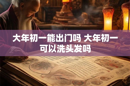 大年初一能出门吗 大年初一可以洗头发吗