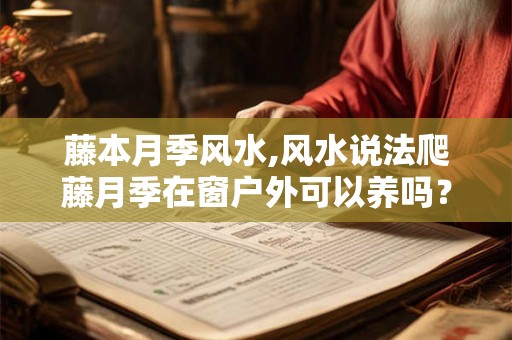 藤本月季风水,风水说法爬藤月季在窗户外可以养吗？