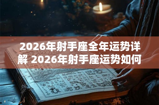 2026年射手座全年运势详解 2026年射手座运势如何
