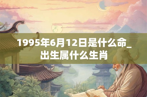 1995年6月12日是什么命_出生属什么生肖