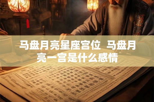 马盘月亮星座宫位  马盘月亮一宫是什么感情