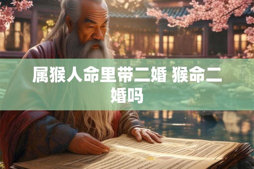 属猴人命里带二婚 猴命二婚吗 属猴人命里带二婚 猴命二婚吗