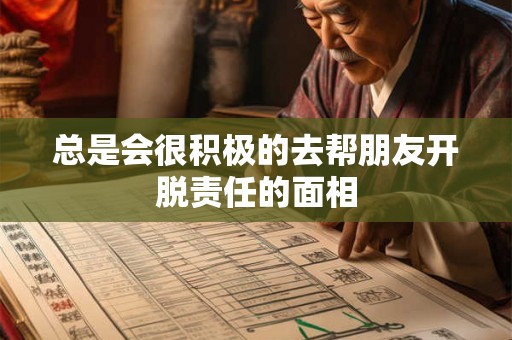 总是会很积极的去帮朋友开脱责任的面相