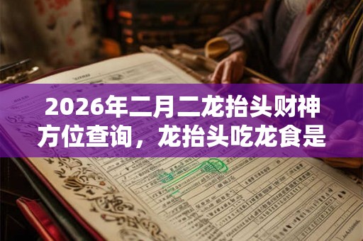 2026年二月二龙抬头财神方位查询，龙抬头吃龙食是什么？