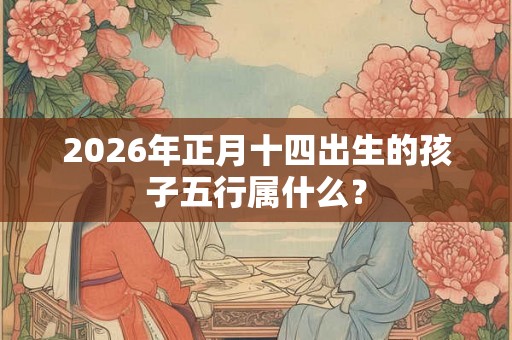 2026年正月十四出生的孩子五行属什么？
