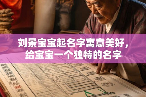 刘景宝宝起名字寓意美好，给宝宝一个独特的名字