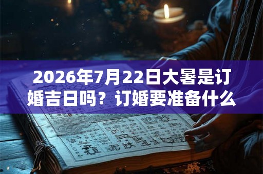 2026年7月22日大暑是订婚吉日吗?订婚要准备什么? 2026年7月22日大暑是订婚吉日吗?订婚要准备什么?