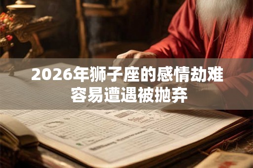 2026年狮子座的感情劫难 容易遭遇被抛弃