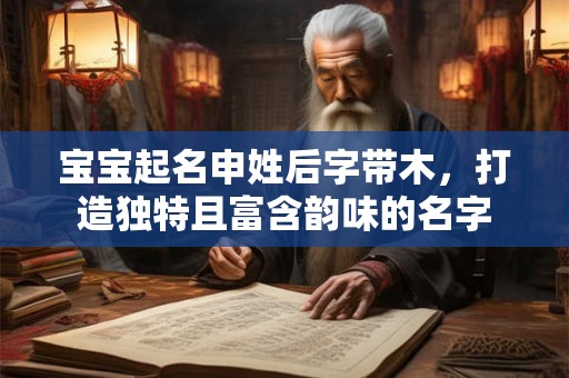 宝宝起名申姓后字带木，打造独特且富含韵味的名字