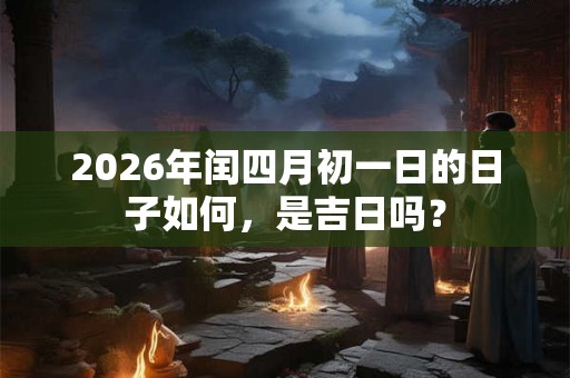 2026年闰四月初一日的日子如何,是吉日吗? 2026年闰四月初一日的日子如何,是吉日吗?