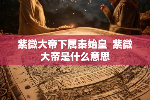 紫微大帝下属秦始皇 紫微大帝是什么意思 紫微大帝下属秦始皇 紫微大帝是什么意思