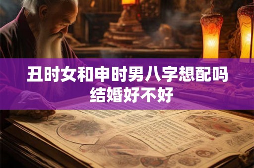 丑时女和申时男八字想配吗  结婚好不好