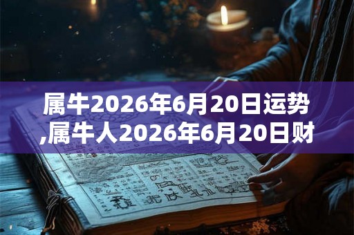 属牛2026年6月20日运势,属牛人2026年6月20日财运,生肖牛2026年6月20日运势 属牛2026年6月20日运势,属牛人2026年6月20日财运,生肖牛2026年6月20日运势