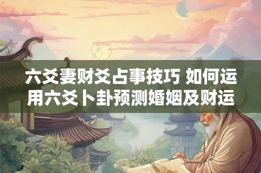 六爻妻财爻占事技巧 如何运用六爻卜卦预测婚姻及财运 六爻妻财爻占事技巧 如何运用六爻卜卦预测婚姻及财运