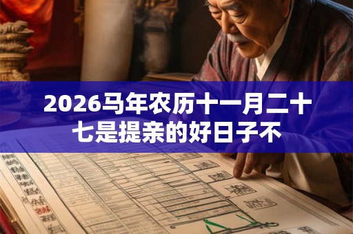 2026马年农历十一月二十七是提亲的好日子不