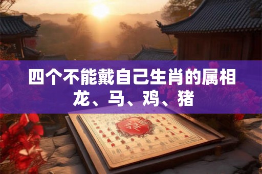 四个不能戴自己生肖的属相 龙、马、鸡、猪 四个不能戴自己生肖的属相 龙、马、鸡、猪