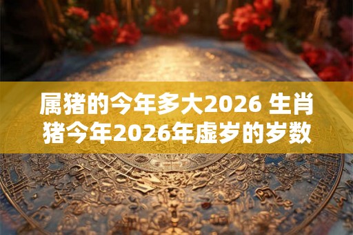 属猪的今年多大2026 生肖猪今年2026年虚岁的岁数 属猪的今年多大2026 生肖猪今年2026年虚岁的岁数