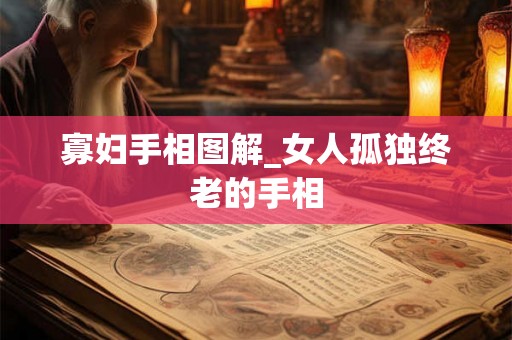 寡妇手相图解_女人孤独终老的手相