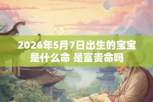 2026年5月7日出生的宝宝是什么命 是富贵命吗