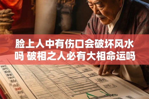 脸上人中有伤口会破坏风水吗 破相之人必有大相命运吗