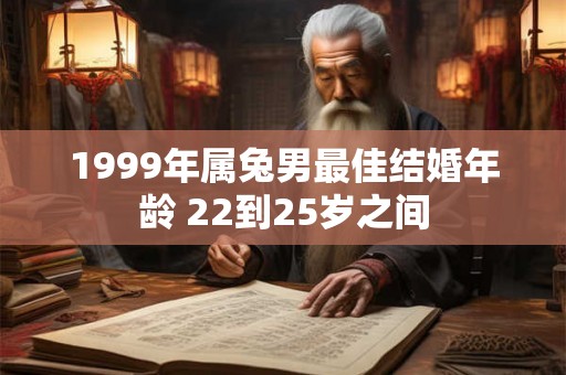 1999年属兔男最佳结婚年龄 22到25岁之间