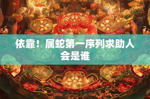 依靠！属蛇第一序列求助人会是谁