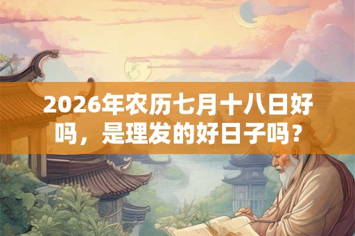 2026年农历七月十八日好吗，是理发的好日子吗？