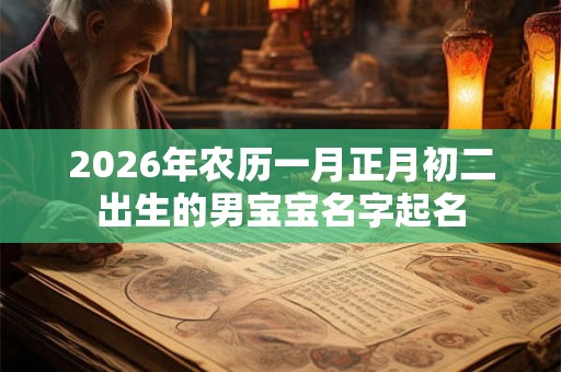2026年农历一月正月初二出生的男宝宝名字起名