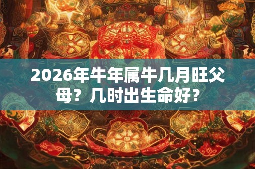 2026年牛年属牛几月旺父母？几时出生命好？