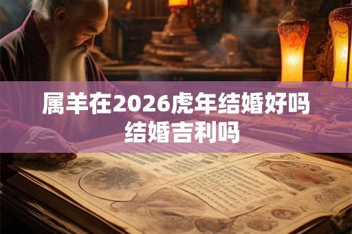 属羊在2026虎年结婚好吗  结婚吉利吗