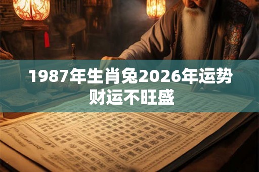 1987年生肖兔2026年运势 财运不旺盛 1987年生肖兔2026年运势 财运不旺盛